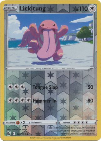 Lickitung 113/163 SWSH Battle Styles Reverse Holo Common Pokemon Card TCG