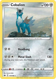 Cobalion 114/198 SWSH Chilling Reign Holo Rare Pokemon Card TCG Near Mint