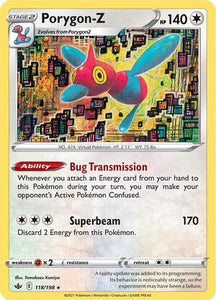 Porygon Z 118/198 SWSH Chilling Reign Holo Rare Pokemon Card TCG Near Mint