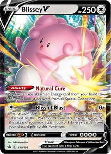 Blissey V 119/198 SWSH Chilling Reign Ultra Rare Pokemon Card TCG Near Mint