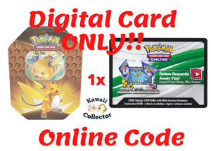 Hidden Fates Tin: Raichu GX Pokemon TCG Online Code x1 kawaii collector australia ptcgo