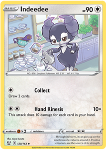 Indeedee 120/163 SWSH Battle Styles Uncommon Pokemon Card TCG