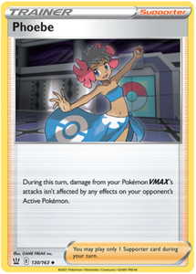 Phoebe 130/163 SWSH Battle Styles Uncommon Pokemon Card TCG