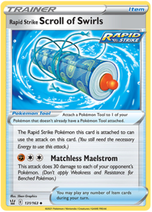 Rapid Strike Scroll of Swirls 131/163 SWSH Battle Styles Uncommon Pokemon Card TCG