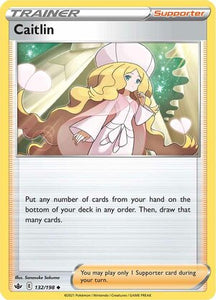 Caitlin 132/198 SWSH Chilling Reign Uncommon Pokemon Card TCG Near Mint