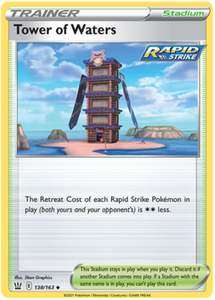 Tower of Waters 138/163 SWSH Battle Styles Uncommon Pokemon Card TCG
