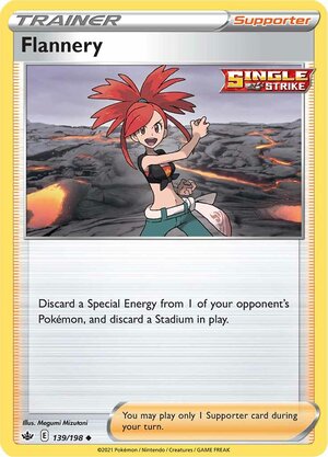 Flannery 139/198 SWSH Chilling Reign Uncommon Pokemon Card TCG Near Mint
