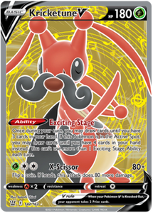 Kricketune V 142/163 SWSH Battle Styles Ultra Rare Pokemon Card TCG