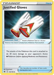 Justified Gloves 143/198 SWSH Chilling Reign Uncommon Pokemon Card TCG Near Mint