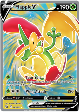 Flapple V 143/163 SWSH Battle Styles Ultra Rare Pokemon Card TCG
