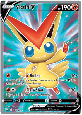 Victini V 144/163 SWSH Battle Styles Ultra Rare Pokemon Card TCG