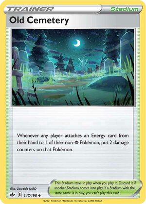 Old Cemetary 147/198 SWSH Chilling Reign Uncommon Pokemon Card TCG Near Mint