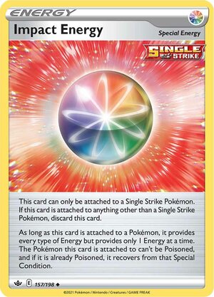 Impact Energy 157/198 SWSH Chilling Reign Uncommon Pokemon Card TCG Near Mint