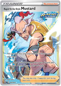 Rapid Strike Style Mustard 162/163 SWSH Battle Styles Ultra Rare Pokemon Card TCG