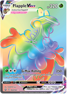 Flapple VMAX 164/163 SWSH Battle Styles Ultra Rare Pokemon Card TCG