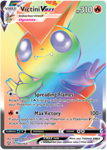 Victini VMAX 165/163 SWSH Battle Styles Ultra Rare Pokemon Card TCG