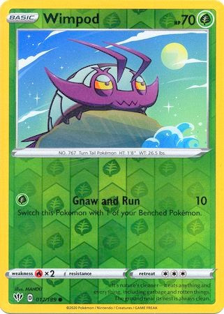 Wimpod 17/189 SWSH Darkness Ablaze Reverse Holo Common Pokemon Card TCG Near Mint