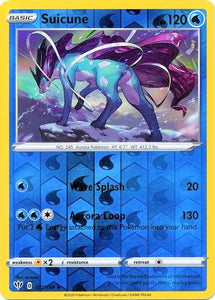 Suicune 37/189 SWSH Darkness Ablaze Reverse Holo Rare Pokemon Card TCG Near Mint