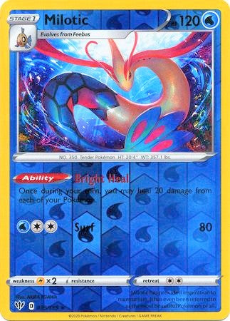 Milotic 39/189 SWSH Darkness Ablaze Reverse Holo Rare Pokemon Card TCG Near Mint