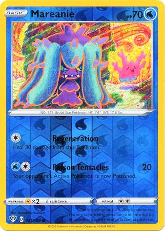 Mareanie 51/189 SWSH Darkness Ablaze Reverse Holo Common Pokemon Card TCG Near Mint