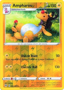 Ampharos 57/189 SWSH Darkness Ablaze Reverse Holo Rare Pokemon Card TCG Near Mint