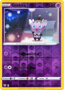 Gothita 73/189 SWSH Darkness Ablaze Reverse Holo Common Pokemon Card TCG Near Mint