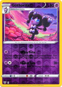 Gothorita 74/189 SWSH Darkness Ablaze Reverse Holo Uncommon Pokemon Card TCG Near Mint 