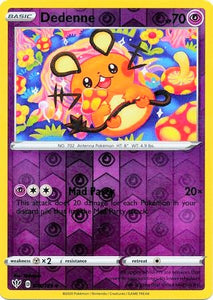 Dedenne 78/189 SWSH Darkness Ablaze Reverse Holo Uncommon Pokemon Card TCG Near Mint 