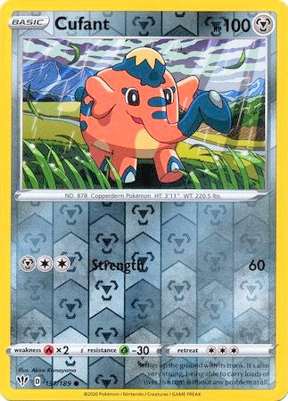 Cufant 131/189 SWSH Darkness Ablaze Reverse Holo Common Pokemon Card TCG Near Mint