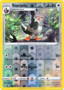 Staravia 146/189 SWSH Darkness Ablaze Reverse Holo Uncommon Pokemon Card TCG Near Mint 