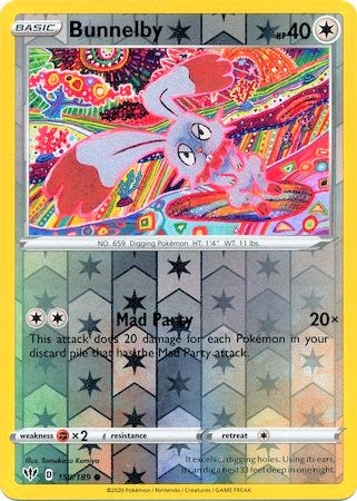Bunnelby 150/189 SWSH Darkness Ablaze Reverse Holo Common Pokemon Card TCG Near Mint