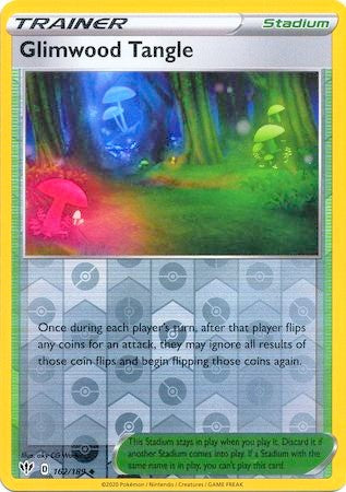 Glimwood Tangle 162/189 SWSH Darkness Ablaze Reverse Holo Uncommon Trainer Pokemon Card TCG Near Mint 