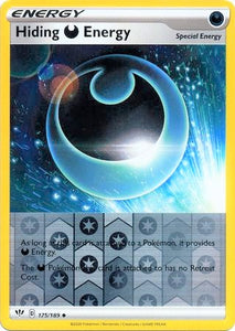 Hiding (D) Energy 175/189 SWSH Darkness Ablaze Reverse Holo Uncommon Trainer Pokemon Card TCG Near Mint 