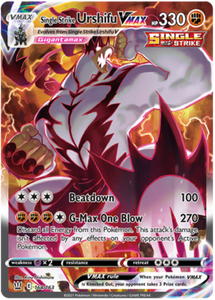 Single Strike Urshifu VMAX 168/163 SWSH Battle Styles Ultra Rare Pokemon Card TCG