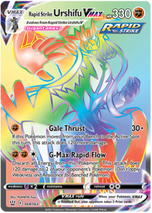 Rapid Strike Urshifu VMAX 169/163 SWSH Battle Styles Ultra Rare Pokemon Card TCG