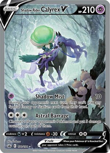 Shadow Rider Calyrex V 172/198 SWSH Chilling Reign Full Art Holo Ultra Rare Pokemon Card TCG Near Mint 