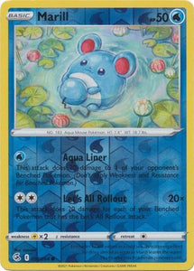 Marill 58/264 SWSH Fusion Strike Reverse Holo Common Pokemon Card TCG Near Mint