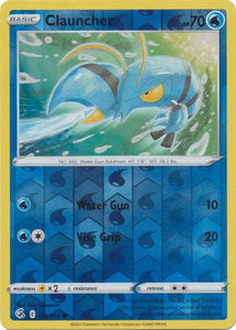 Clauncher 74/264 SWSH Fusion Strike Reverse Holo Common Pokemon Card TCG Near Mint