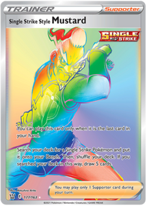 Single Strike Style Mustard 177/163 SWSH Battle Styles Ultra Rare Pokemon Card TCG