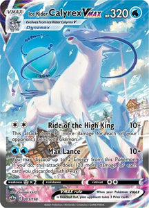 Ice Rider Calyrex VMAX 203/198 SWSH Chilling Reign Full Art Holo Ultra Rare Pokemon Card TCG Near Mint  