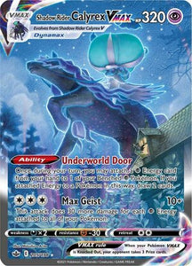 Shadow Rider Calyrex VMAX 205/198 SWSH Chilling Reign Full Art Holo Ultra Rare Pokemon Card TCG Near Mint  