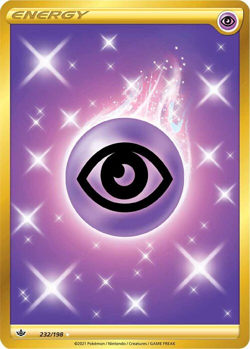 Psychic Energy 232/198 SWSH Chilling Reign Full Art Holo Secret Rare Pokemon Card TCG Near Mint 