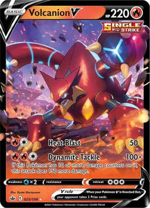 Volcanion V 25/198 SWSH Chilling Reign Ultra Rare Pokemon Card TCG Near Mint