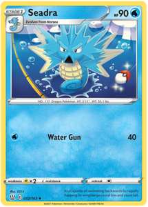 Seadra 32/163 SWSH Battle Styles Uncommon Pokemon Card TCG