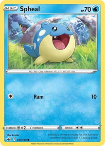 Spheal 37/198 SWSH Chilling Reign Common Pokemon Card TCG Near Mint