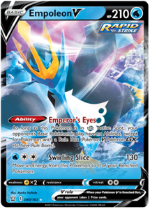 Empoleon V 40/163 SWSH Battle Styles Ultra Rare Pokemon Card TCG