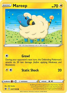 Mareep 47/198 SWSH Chilling Reign Common Pokemon Card TCG Near Mint