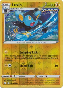 Luxio 47/163 SWSH Battle Styles Reverse Holo Uncommon Pokemon Card TCG