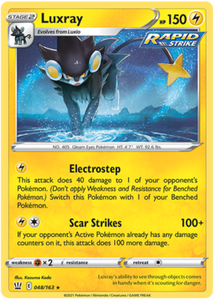 Luxray 48/163 SWSH Battle Styles Holo Rare Pokemon Card TCG