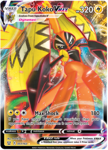Tapu Koko VMAX 51/163 SWSH Battle Styles Ultra Rare Pokemon Card TCG
